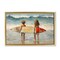 Stupell Industries Kids with Surf Waves Framed Floater Canvas Wall Art Design by Petal Prints Design